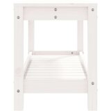  Klupa bijela 82 5 x 35 x 45 cm od masivne borovine | shoptok.hr
