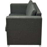vidaXL Kavč dvosed blago temno siv | Shoptok.si