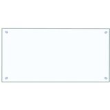  Kuhinjske zaštite od prskanja 2 kom prozirne 80x40 cm staklene | shoptok.hr