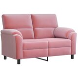  Set sofe 2 pcs Ružičasta Baršun - Ružičasta 2-sjedalo (120 cm) + 3-sjedalo | shoptok.hr