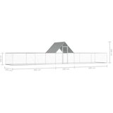  Kokošnjak 10x2x2 m pocinkano jeklo | Shoptok.si