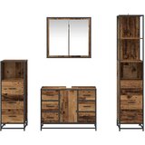  Set namještaja za kupaonicu 4 kom. Staro drvo Konstruirano drvo | shoptok.hr