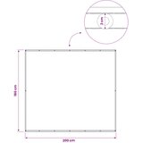  Zaslon za privatnost na balkonu 180 x 200 cm | shoptok.hr