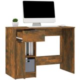  Radni stol boja dimljenog hrasta 100x50x75 cm konstruirano drvo | shoptok.hr