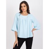RUE PARIS Blouse-CHA-BZ-1701.29P-light blue | Shoptok.si
