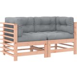 Maison Chic Kotni kavč - Sofa - Kanape z blazinami 2 kosa trdna douglas jelka, (21727052) Cene