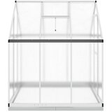  Staklenik s okvirom srebrni 169 x 169 x 202 cm aluminijski | shoptok.hr