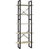 Maison Chic 5-nadstropna Knjižna omara - Knjižni regal 60x30x175 cm borovina, (21725900) | Shoptok.si