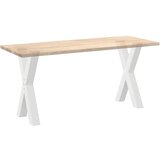  Noge za blagovaonski stol u obliku slova X, 2 kom, bijele, 60 x (72-73) cm, čelik | Eponuda.com