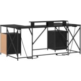vidaXL Stol Crni hrast 182 x 101 x 87.5 cm Konstruirano drvo | shoptok.hr