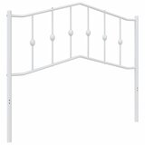 Maison Chic Kovinsko Posteljno vzglavje - Vzglavna omarica - Nočna omarica belo 107 cm, (21704464) | Shoptok.si