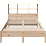 vidaXL Krevet s regalom za knjige bez madraca 120x200 cm od borovine | shoptok.hr