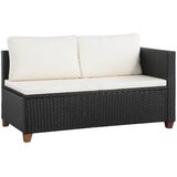 The Living Store Vrtna sedežna garnitura z blazinami 4-delna poli ratan črna - Sedežna Garnitura, (21421881) | Shoptok.si