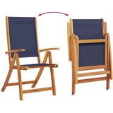 vidaXL 7-dijelni vrtni blagovaonski set od drva bagrema i tekstilena | shoptok.hr