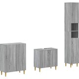  Set za kupaonicu od 3 dijela ARNHEM Siva Sonoma | shoptok.hr