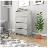  Komoda siva boja betona 60 x 35 x 98 5 cm od konstruiranog drva | shoptok.hr