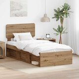  Okvir za krevet Umjetnička hrastovina 100 x 200 cm | shoptok.hr