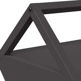  Hranilica za stoku Crna 111 x 76 x 38 cm Hladno valjani čelik | shoptok.hr