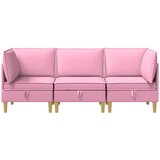  Set namještaja za dnevni boravak 3 pcs Ružičasta Tkanina | shoptok.hr