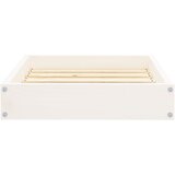  Krevet za pse bijeli 51,5x44x9 cm od masivne borovine | shoptok.hr