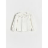 Reserved - Bluza z volani - Ebenovina | Shoptok.si
