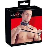 Bad Kitty - Ogrlica s šiljcima i povodcem (crna) | shoptok.hr