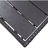  Vrtni stol crni 120 x 70 x 66 cm od poliratana | shoptok.hr