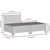  Sedežna garnitura 6-delna z blazinami siv poli ratan | Shoptok.si