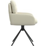  Okretne blagovaonske stolice 2 pcs Umjetna koža Krem | Eponuda.com