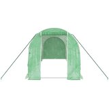  Staklenik s čeličnim okvirom zeleni 12 m² 6 x 2 x 2 m | shoptok.hr
