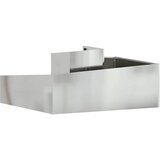  Vrtna saksija Srebrno 100 x 100 x 50 cm Cinkani čelik | shoptok.hr