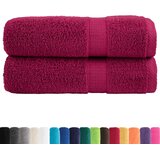  Ručnici za kupanje SOLUND 2 kom bordo 100 x 150 cm 600 gsm | shoptok.hr