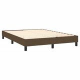  Okvir za krevet s oprugom tamnosmeđi 140 x 190 cm od tkanine | Eponuda.ba