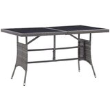  Vrtni stol sivi 140 x 80 x 74 cm od poliratana | shoptok.hr