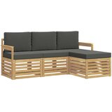 Set vanjskih sofa 4 pcs Bijela i antracit 189,5 x 122,5 x 73 cm | shoptok.hr