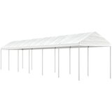 vidaXL Paviljon s streho bel 13,38x2,28x2,69 m polietilen Cene