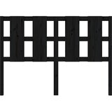  Uzglavlje za krevet crni 145,5 x 4 x 100 cm od masivne borovine | Eponuda.ba