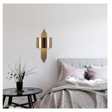 Opviq Zidna lampa VINT vintage/ zlatno, metal, 35 x 10 x 22 cm, ukupna dimenzija 75 x 10 x 22 cm, E27 40 W, 619 - A | shoptok.hr