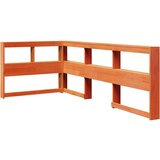  Knjižnica vzglavje L-oblike voščeno rjava 90 cm trdna borovina, (21790822) | Shoptok.si