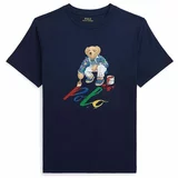 Polo Ralph Lauren Otroška bombažna kratka majica mornarsko modra barva
