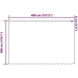  Čipkasta zavjesa sa zavjesama Bijelo 400 ×300 cm Poliester | shoptok.hr