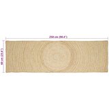  Tepisi za područja Bijela 60 x 250 cm Juta | shoptok.hr