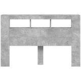  LED uzglavlje siva boja betona 160 x 18,5 x 103,5 cm | Eponuda.com