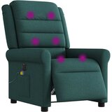 Maison Chic Električni masažni naslanjač - Relax naslanjač temno zeleno blago, (22134538) | Shoptok.si