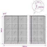  Gabion s žicom debljine 3,5 mm i mrežom 5x5 cm 1200x20x200 cm | shoptok.hr