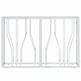  Konzolni stol 110 x 30 x 70 cm od nehrđajućeg čelika i stakla | shoptok.hr