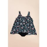 Fenzy Plus Size Kopalke S Cvetličnim Potiskom, Črne | Shoptok.si