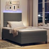  LED Box Spring Krevet Svijetlo siva i bijela. 120 x 200 cm | shoptok.hr