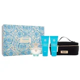 Versace Pour Femme Dylan Turquoise set: EDT 100 ml + gel za tuširanje 100 ml + gel za tijelo 100 ml + kozmetička torbica za žene