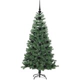 vidaXL Božično drevo med 150 LED z stojalom Zelena 120 cm PVC | Shoptok.si